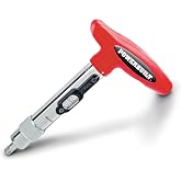 Powerbuilt 1/4 inch Drive Ratcheting T-Handle Torque Wrench, 20-100 in. lb. Range, Easy to Set and Lock in Place, for TPMS Systems and Bike Repair Assembly, Great for Carbon Fiber Handlebars - 649971