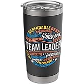 Team Leader Gifts Staff Funny Appreciation Stainless Steel Insulated Tumbler