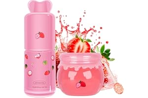 KYDA Lip Care Gift Set, Hydration Lip Sleeping Mask and Lip Oil Set, Skincare Kit for Dry Cracked Lips, Soft Long-Lasting Swe