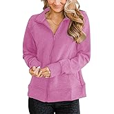 Vivitulip Women’s Full Zip Up Athletic Jacket Long Sleeve Lightweight Pocketed Workout Coat Tops with Thumb Holes