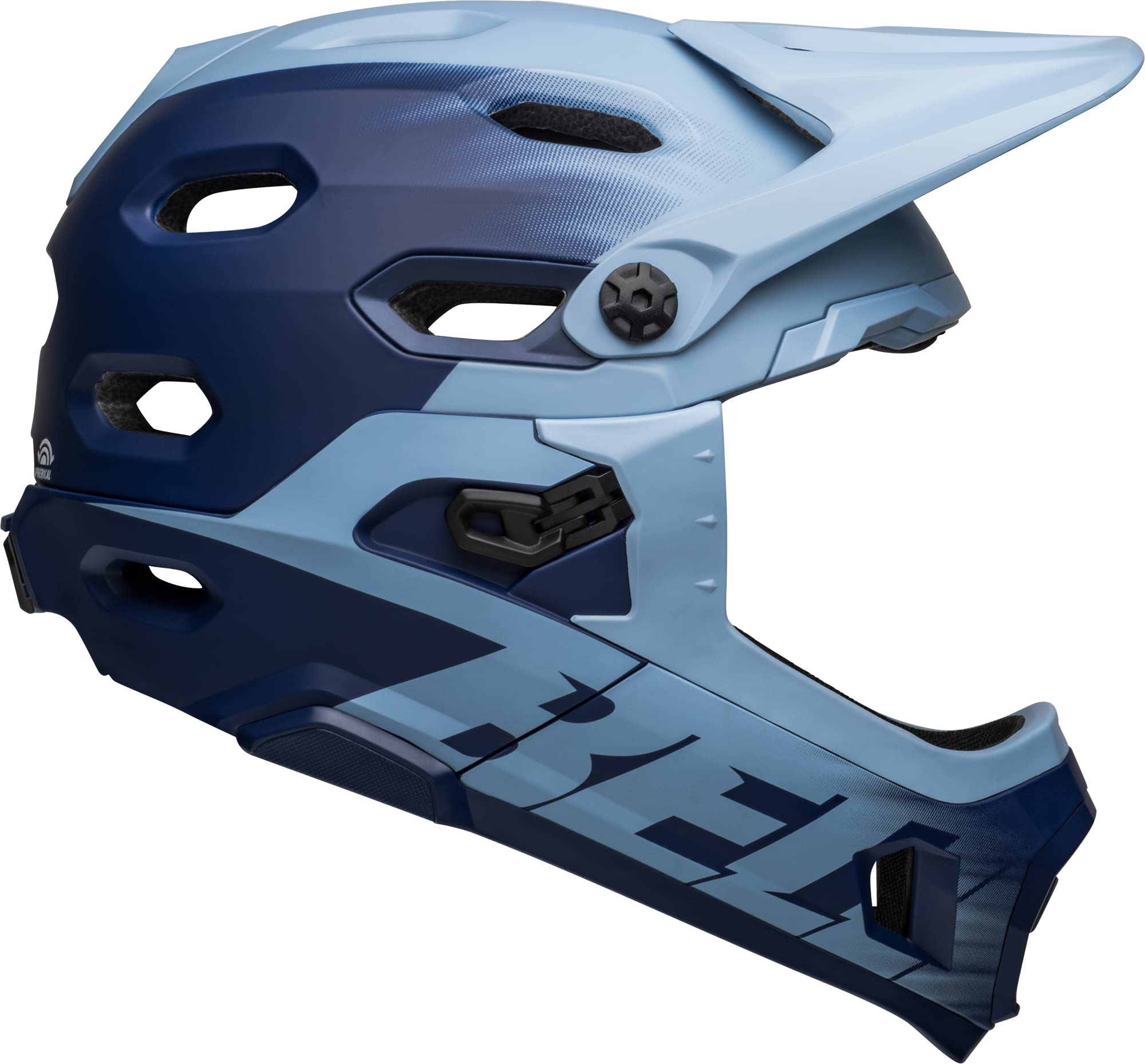 Bell Super DH MIPS Adult Mountain Bike Helmet - Matte Light Blue/Navy (2022), Large (58-62 cm) Image