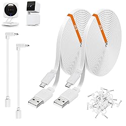 2 Pack 30ft Power Extension Cable Compatible with