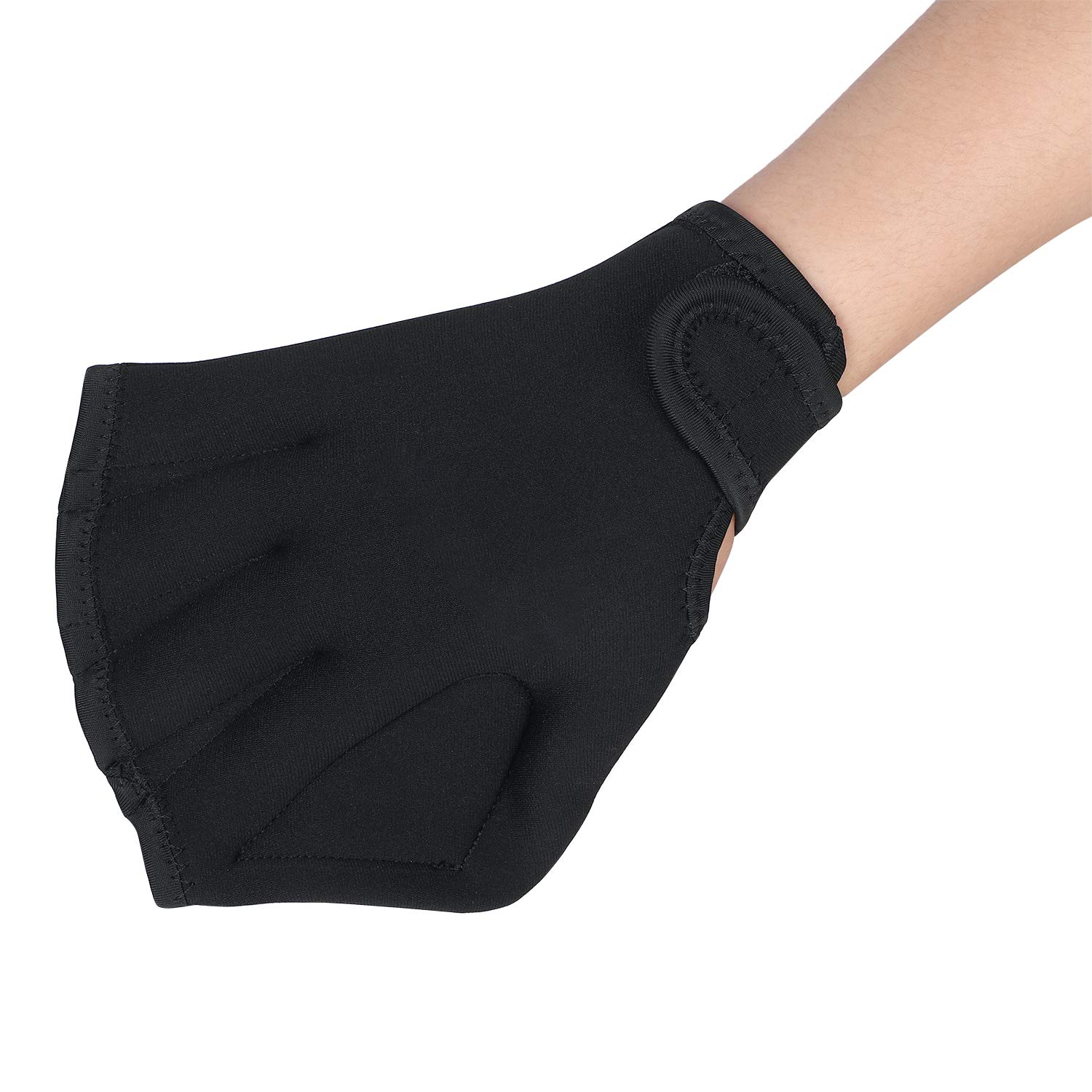 LONTG Aquatic Gloves Webbed Swimming Gloves Hand Paddles Neoprene Diving Gloves With Wrist Strap For Aqua Fitness Water Resistance Training Sports Surfing Adults Women Men Children