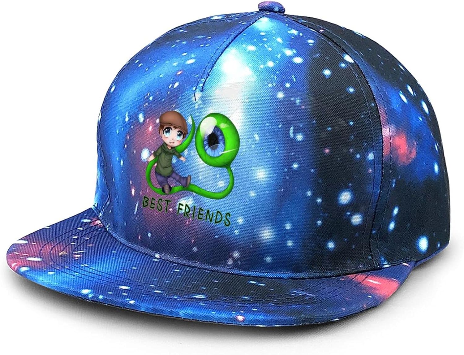 ATRXZ Jacksepticeye Sam Best Friends Merch Flat Bill Galaxy Baseball