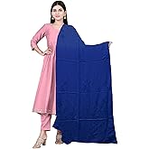 Nobelcrafts Embroidered Dupatta - Luxurious Handmade Dupatta, Chunni, Scarf, Shawl, Women's Stole - Pure Cotton Ethnic Scarf