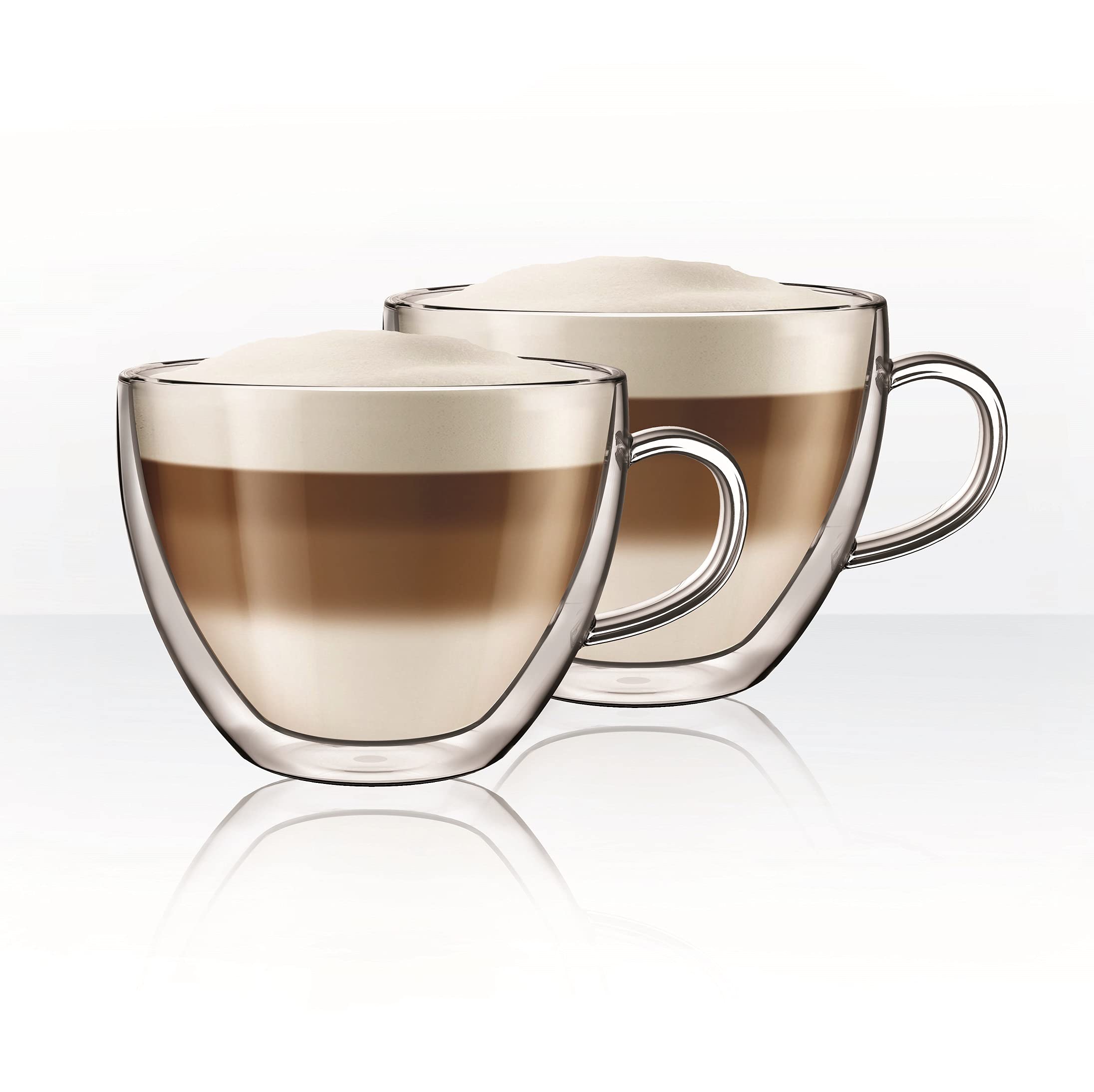 Aqualogis Double Walled Thermo Glass Cappuccino, Latte Glass Sanremo Set of 2 (250ml)