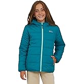 Eddie Bauer Girls' Deer Harbor Reversible Faux Fur Lined Insulated Puffer Jacket