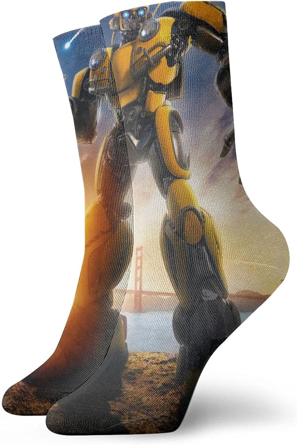 Bumblebee Transformers Men's and Women's socks Leisure Cotton Sports