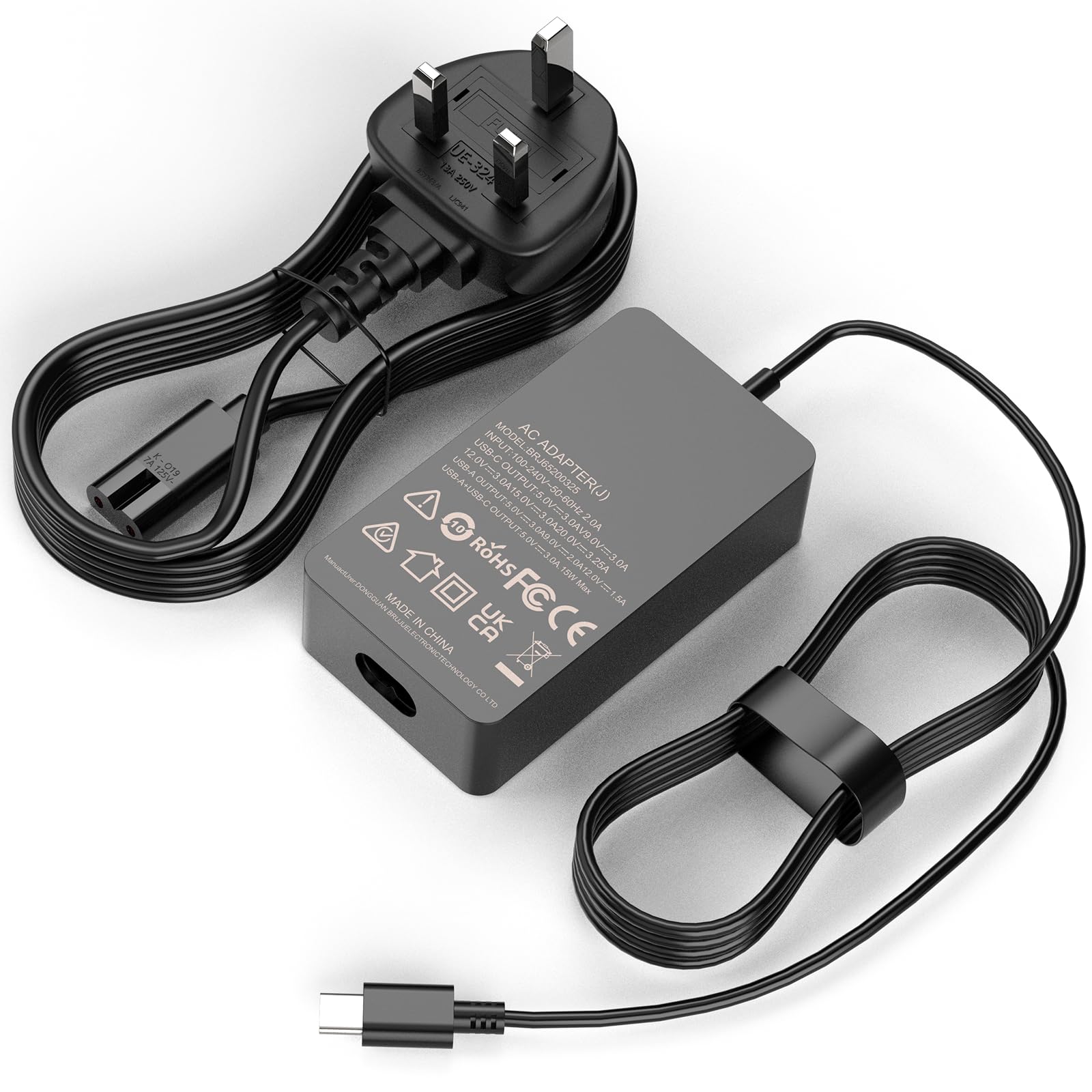 Jippofu USB-C Power Adapter Compatible with DJI Air 3/ 3S/Mavic 3/Avata 2/Specta Flip/Mini 4 Pro/Mini 4K/Neo Drone,Osmo Pocket 3/2,Action 3/4/5 Pro,RC/RC2/N1/N2/N3/RC Pro/RC Pro Plus Controller