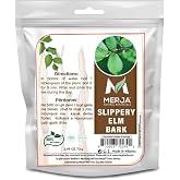 Merja Slippery Elm Bark Loose Leaf Tea &mdash; Real Whole Bark Pieces Not Powder &mdash; Naturally Rich in Mucilage &mdash; Traditional Herbal Ritual &mdash; Pharmacist Formulated by Ylli Merja, PharmD &mdash; Caffeine-Free Loose Leaf, 70g / 2.46 oz