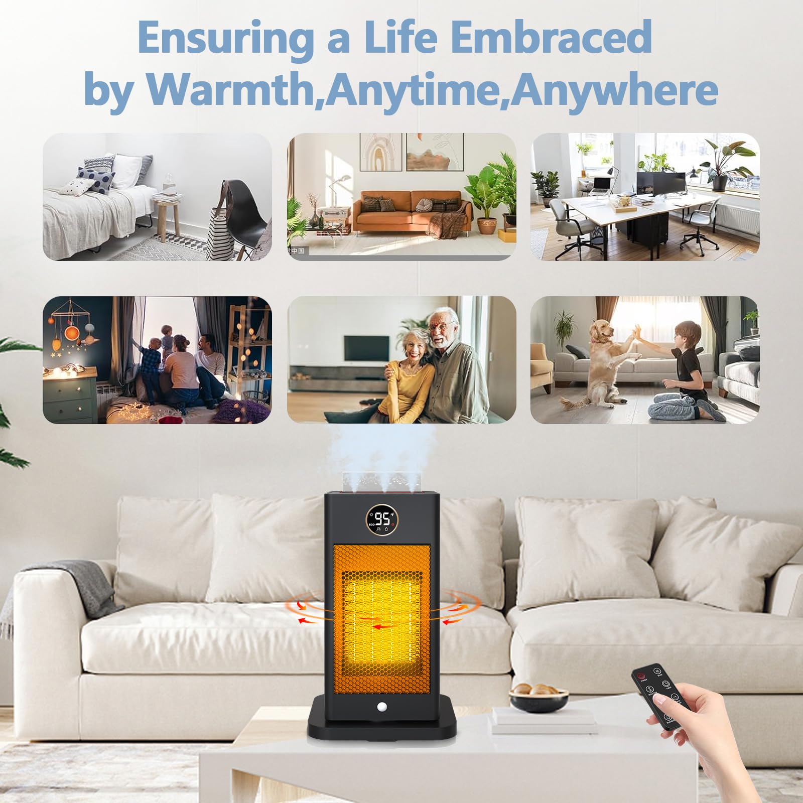 Dreo Best Space Heater For Large Room With High Ceilings Dreo Wall