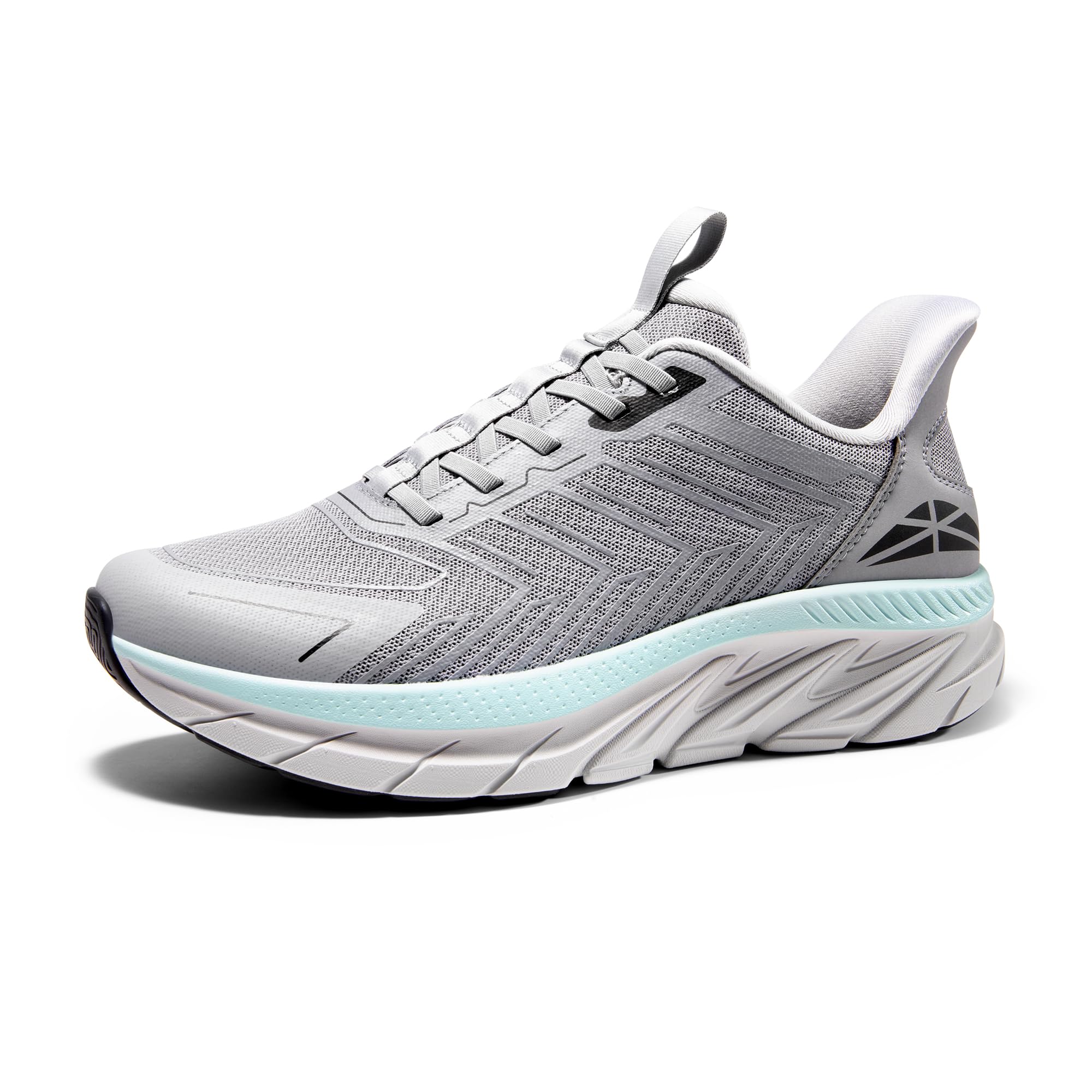 Photo 1 of ALLSWIFIT Men's Slip On Walking Shoes Running Comfortable Tennis Breathable Non Slip Athletic Gym Workout Cross Training Fashion Sneakers,Size 11.5,Grey,SARR034M