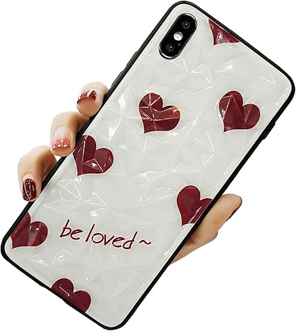 Amazon 愛の携帯ケース Iphonex Iphonexsに対応し かわいいハート型の模様 アイフォンケース 復古的な波点ブーム スマホケース 校庭風 夏に適 Iphone X Xs ハート型 Meetjoy ケース カバー