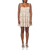 Speechless Womens Sleeveless Trapeze Embroidered Dress