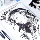 AKARUED Black Fineliner Pens 12 Pack Sketch Drawing Set Waterproof Micron Liner view 5
