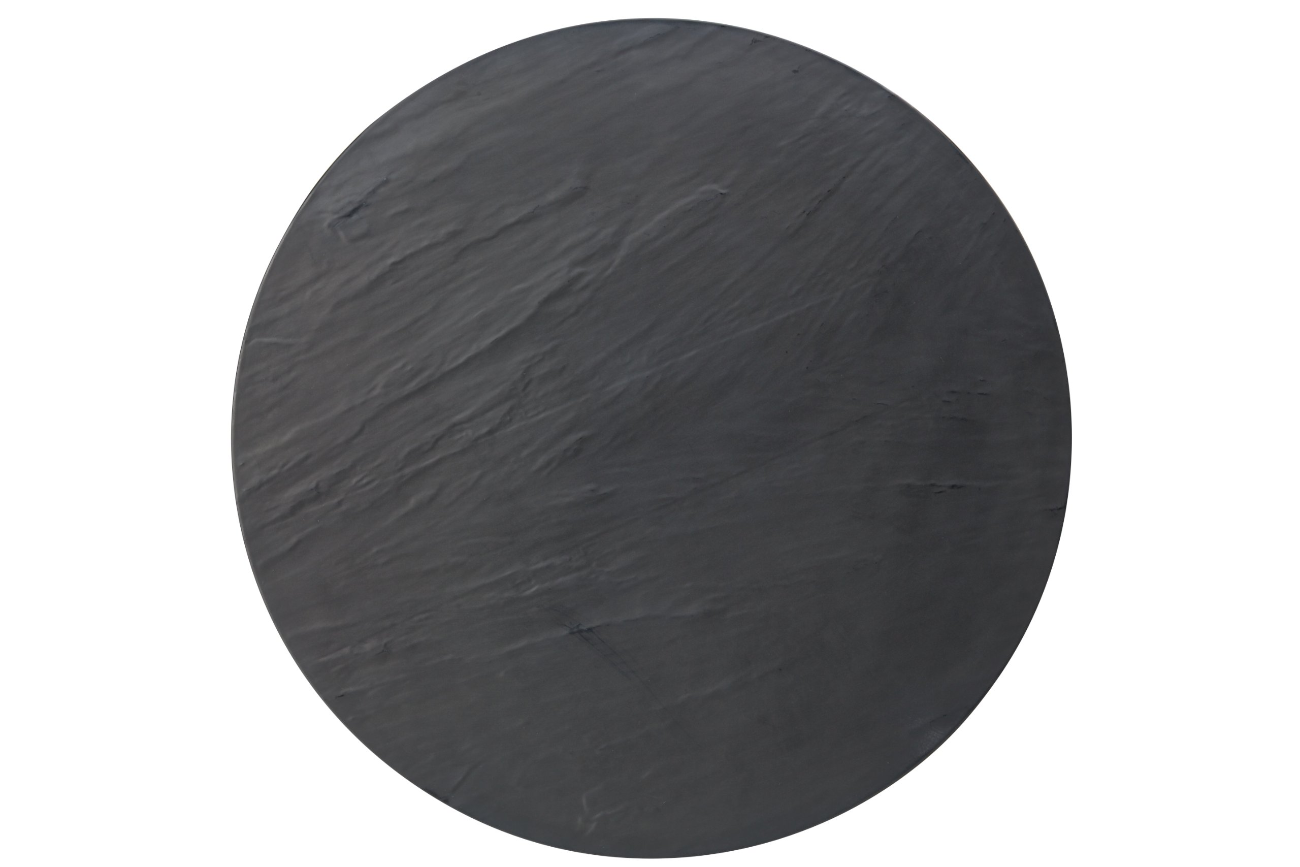 Utopia JMP235 Reversible Slate/Granite Melamine Platters, Round, 17", 43 cm (Pack of 2)