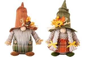 Ochine 2 Pcs Fall Gnome Autumn Gnomes Plush Thanksgiving Gnome Sunflower Gnome, Fall Decor Autumn Harvest Gnomes Plush Orname