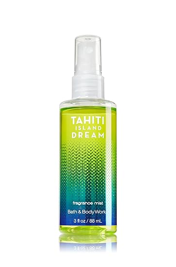 Bath And Body Works Tahiti Island Dream Fragrance Mist Spray Splash Mini Travel Size 3 Ounce