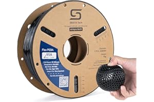 Siraya Tech Rebound PEBA 95A Flexible Filament, The Super TPU | 78% Energy Return & 20% Lighter | Nylon-Based Strength for Sports & Robotics | 1.75mm 3D Printer Filament (Black, 800g)