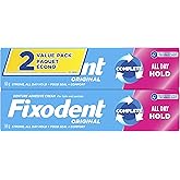 Fixodent Original Secure Denture Adhesive, 136 g Total (2 Count of 68 g Each)