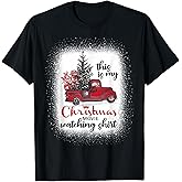 This is My Christmas Movie Watching Shirt Vintage Red Truck T-Shirt