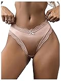 SweatyRocks Women's Satin Silk Lace Hipster Panties