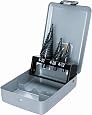Proteco HSS Titan TIN Stufenbohrer Set – 10-45 Mm In 8 Stufen, Für Edelstahl & Metall, Mit Dreiflächenschaft