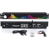 Decibelvibe TNZ SGE6 - Audio Graphic Equalizer with Rear RCA/3.5 Auxiliary Input and Output, Built-in Microphone, USB and Bluetooth Input, Preamp for Home Audio, DJ, HiFi Audio Setup (Silver)