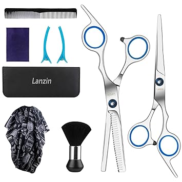 Amazon Com Hair Cutting Scissors Set Professional Barber Hair