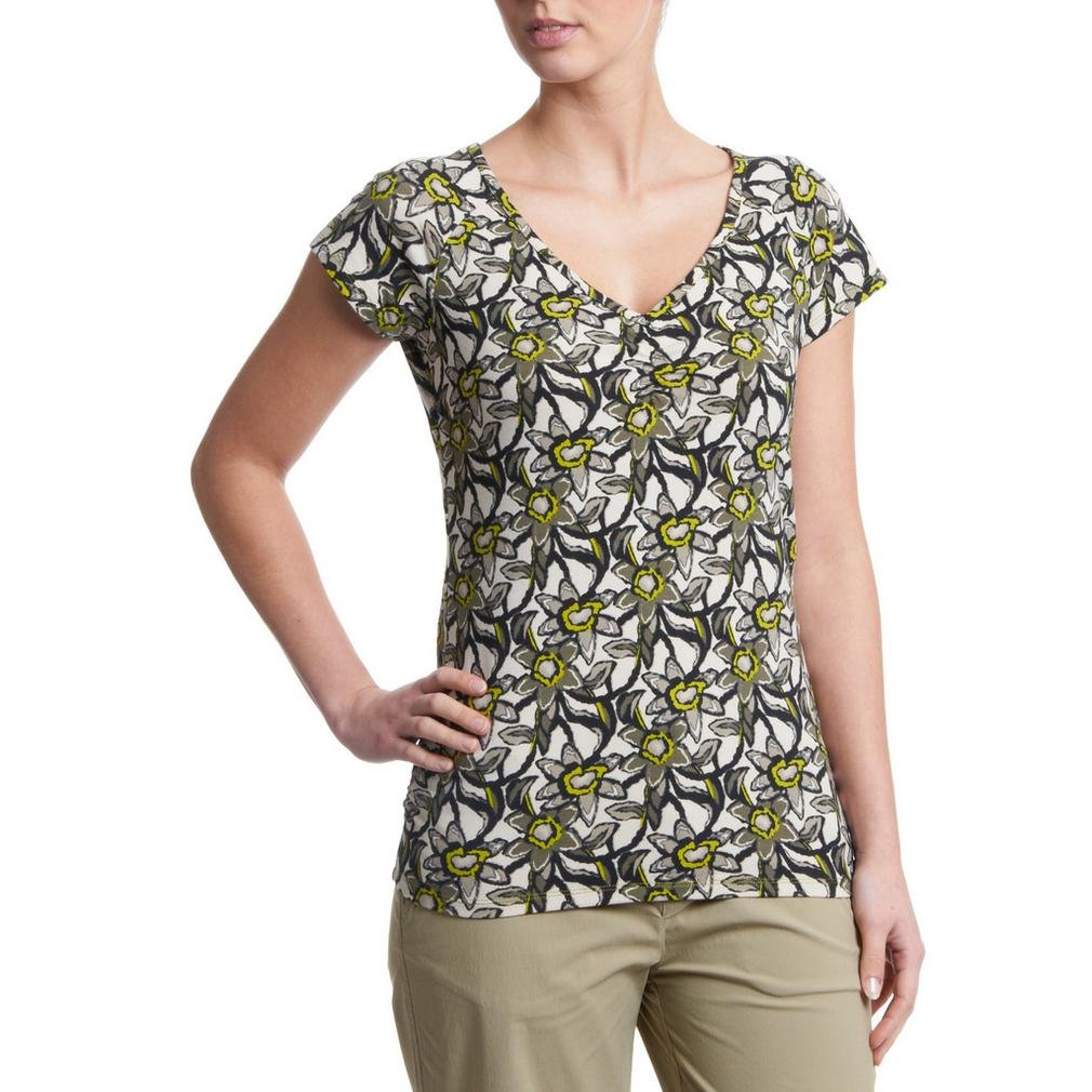 Royal Robbins Ruched huerto Urbano de la Mujer Manga Corta Cuello ...