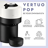 Nespresso Vertuo Pop White Barista Bundle with Milk Frother & Pods view 3