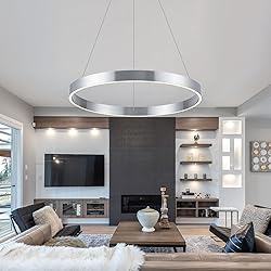 WELAKI Modern Led Chandelier, 1 Ring Circular