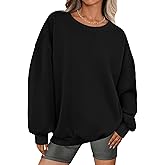 PRETTYGARDEN Oversized Sweatshirt for Women Fall Outfits 2026 Crewneck Long Sleeve Tops Fleece Pullover Winter Clothing