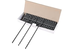 MYFULLY 100 Pack 19 Ring Plastic Comb Binding Spines | 1/4 Inch Diameter, 20 Sheet Capacity, Letter Size, Black Binding Comb 