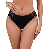 VORHELOVE Lace Thongs Sexy Lingerie Panties Strappy Cheeky Underwear Plus Size Tangas Bikini Brief for Curvy Women