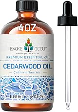 EVOKE OCCU Cedarwood Essential Oil 4 Fl Oz 118 ml Pure undiluted