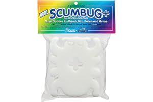 ROLA-CHEM Scumbug+ Hot Tub Scum Absorber - Absorbs Body Oils, Lotions, Pollen, Slime, and Grime | Plus-Sized Version of The Famous Scumbug for Pool and Hot Tub Sponge Scum Absorber