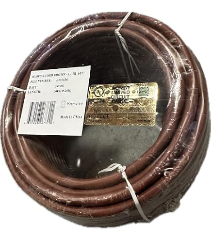 Southwire Thermostatkabel 18/7, 7 Leiter, 7 M – Für Heizungssteuerung & Alarmanlagen