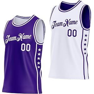 Custom Reversible Basketball Jersey Athletic Shorts Set for Men Women Youth Personalized Sleeveless Sports Team Uniform