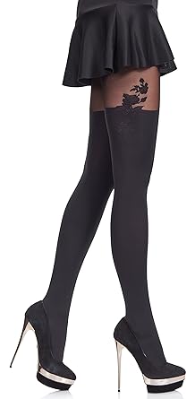 Merry Style Damen gemusterte Strumpfhose MS 370 60 DEN