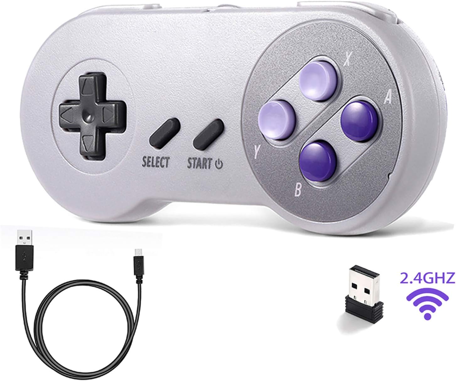 suily 2.4G Wireless USB Controller for Classic SNES: Amazon.co.uk ...