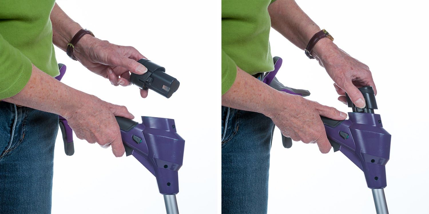 THE ROYAL WEEDER Lightweight Electric Tiller and Cultivator with Rechargeable Battery and Charger : Garden & Outdoor