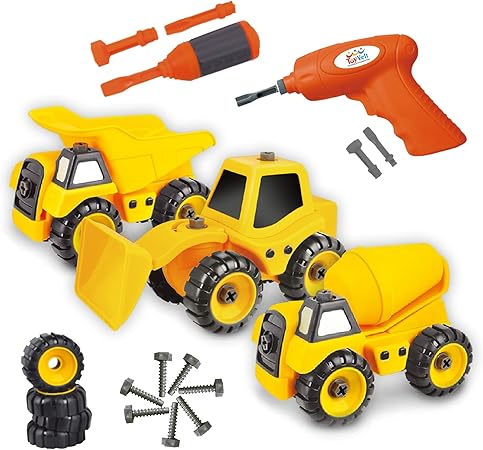 Toyvelt Construction Take Apart Trucks 