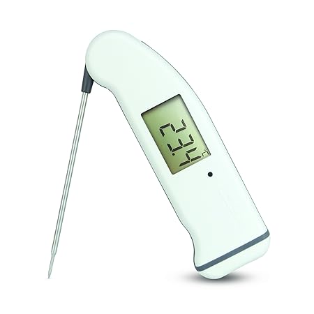 ETI Superfast Thermapen 4 Thermometer – Patentierte Automatische 360 ° drehbarem Display (weiß)