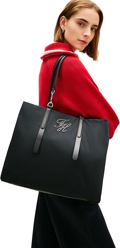 Fourre-tout Th Elevated en nylon pour femme AW0AW18406, noir (noir), taille unique — photo 3 sur 6