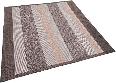 Amazon アーリエ Arie ラグ 韓国 綿100 天然素材 赤ちゃん ペット 洗える 清潔 丈夫 今宵 ブラウン 約190cm 190cm 約2畳用 ラグ カーペット オンライン通販