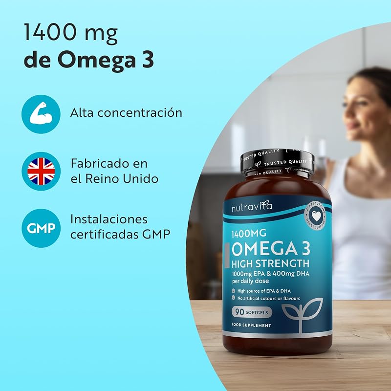 Aceite de Pescado Omega 3 de Máxima Potencia 2000mg