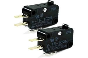 Omron Micro Limit Switch V-15-1C25 15A 125/250VAC #E66D (Pack of 2)