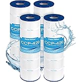 dearfilter CCP420 Pool Filter Cartridges, Compatible Replacement for Pentair Clean & Clear Plus 420 178584, R173576, Unicel C-7471, Pleatco PCC105, & Filbur FC-FC-6470, FC-1977, 420 sq.ft, 4-Pack