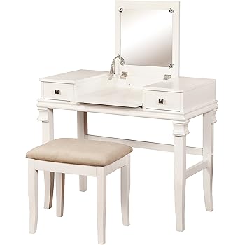 Amazon.com: International Concepts Unfinished Vanity Table ...